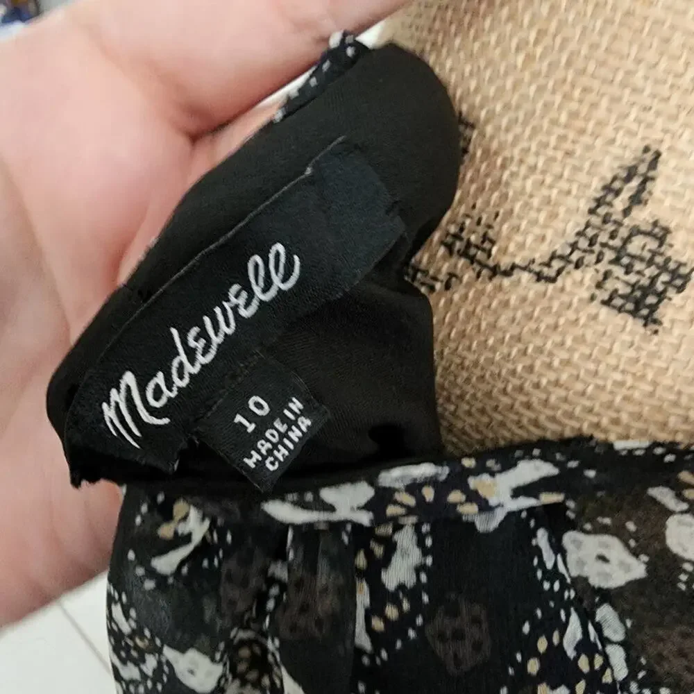 Madewell long she‎ sleeve dress size 10